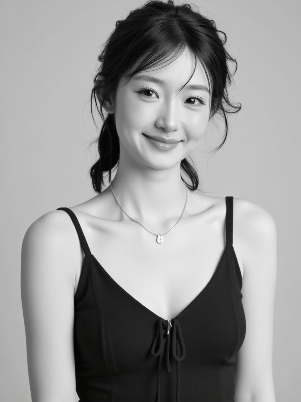 Con gái, cô gái, girl, nhân viên, worker, black and white, B&W 6