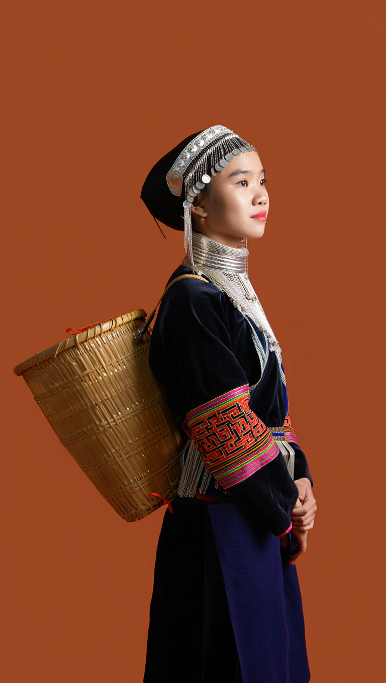 Cô gái dân tộc, dân tộc miền núi, thiếu nữ miền núi, trang phục truyền thống, dân tộc, Việt Nam, ethnic gir