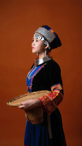 Cô gái dân tộc, dân tộc miền núi, thiếu nữ miền núi, trang phục truyền thống, dân tộc, Việt Nam, ethnic girl