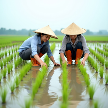 Nông dân, farmer, cấy lúa, rice planting, nón lá ,conical hat, ruộng nước, flooded field, nông nghiệp, agriculture, 2