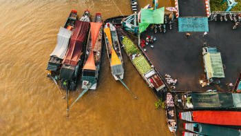 Thuyền, boat, sông, river, Việt Nam, Vietnam, chợ nổi, floating market, wallpaper, background - Duy Nguyen