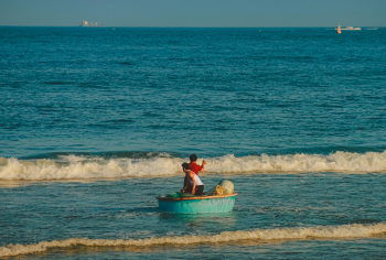 Thuyền thúng, basket boat, Việt Nam, Vietnam, biển, sea, ngư dân, fisherman, wallpaper, background - Vietnam Photographer