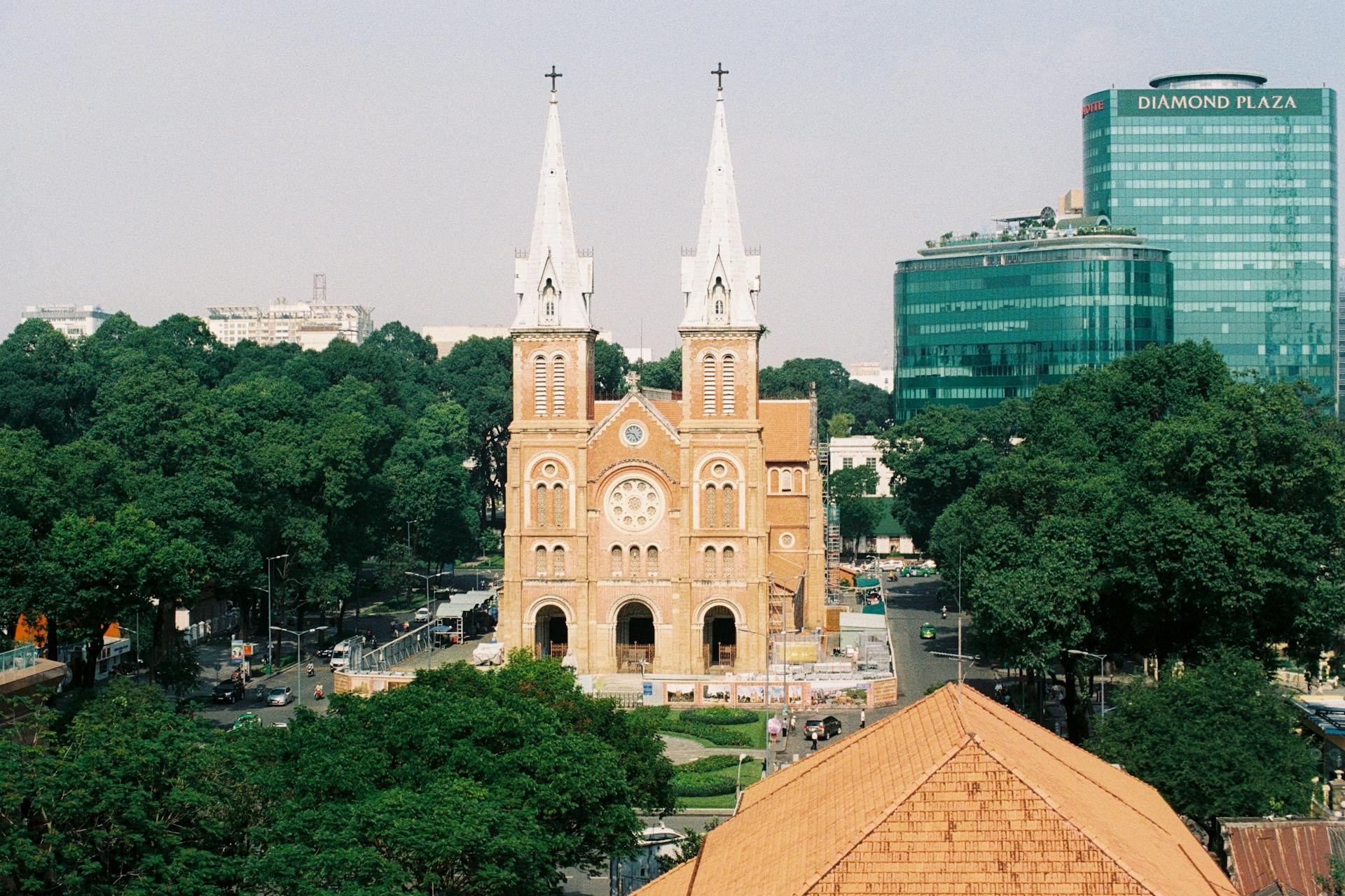 Nhà thờ Đức Bà, Nhà thờ, church, Hồ Chí Minh, ho chi minh city, background, hình nền - Hom Nay Chup Gi