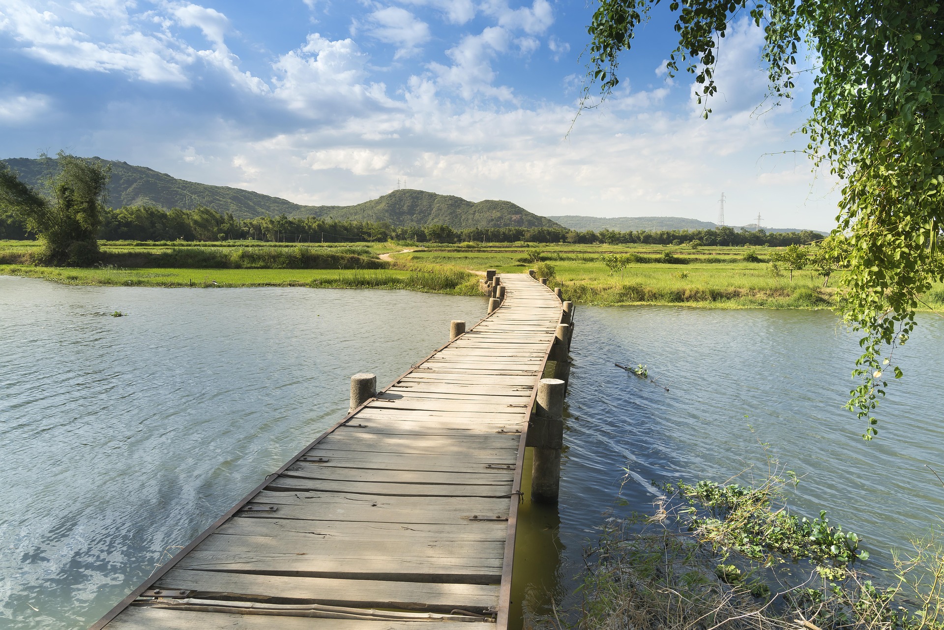 Hồ nước, lake, cây cầu, bridge, hình nền, nền, background - Quangpraha 2