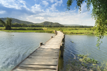 Hồ nước, lake, cây cầu, bridge, hình nền, nền, background - Quangpraha 2