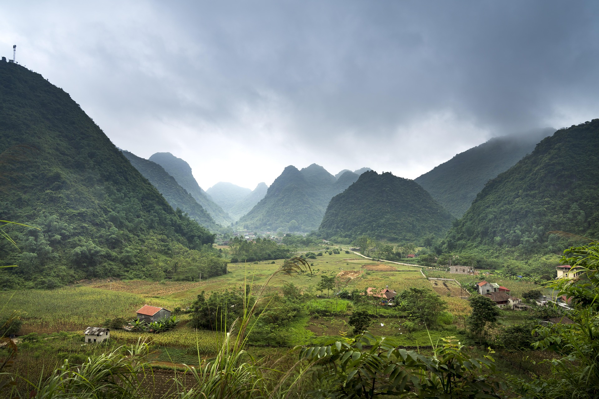 Thung lũng Bắc Sơn, ruộng bậc bằng, Bac Son Valley, golden rice fields,Việt Nam, hình nền, nền, background 1
