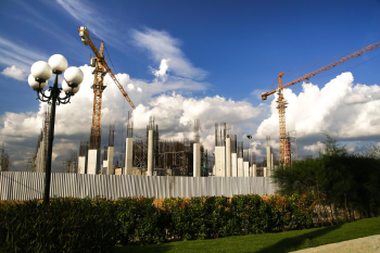 công trường, construction site, cần cẩu, crane, tòa nhà đang xây, buil 1