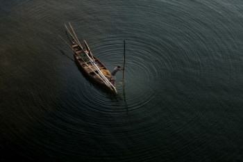 Thuyền, sông,Làng chài hình nền, fisherman, chài cá, river, nền, background -trilemedia