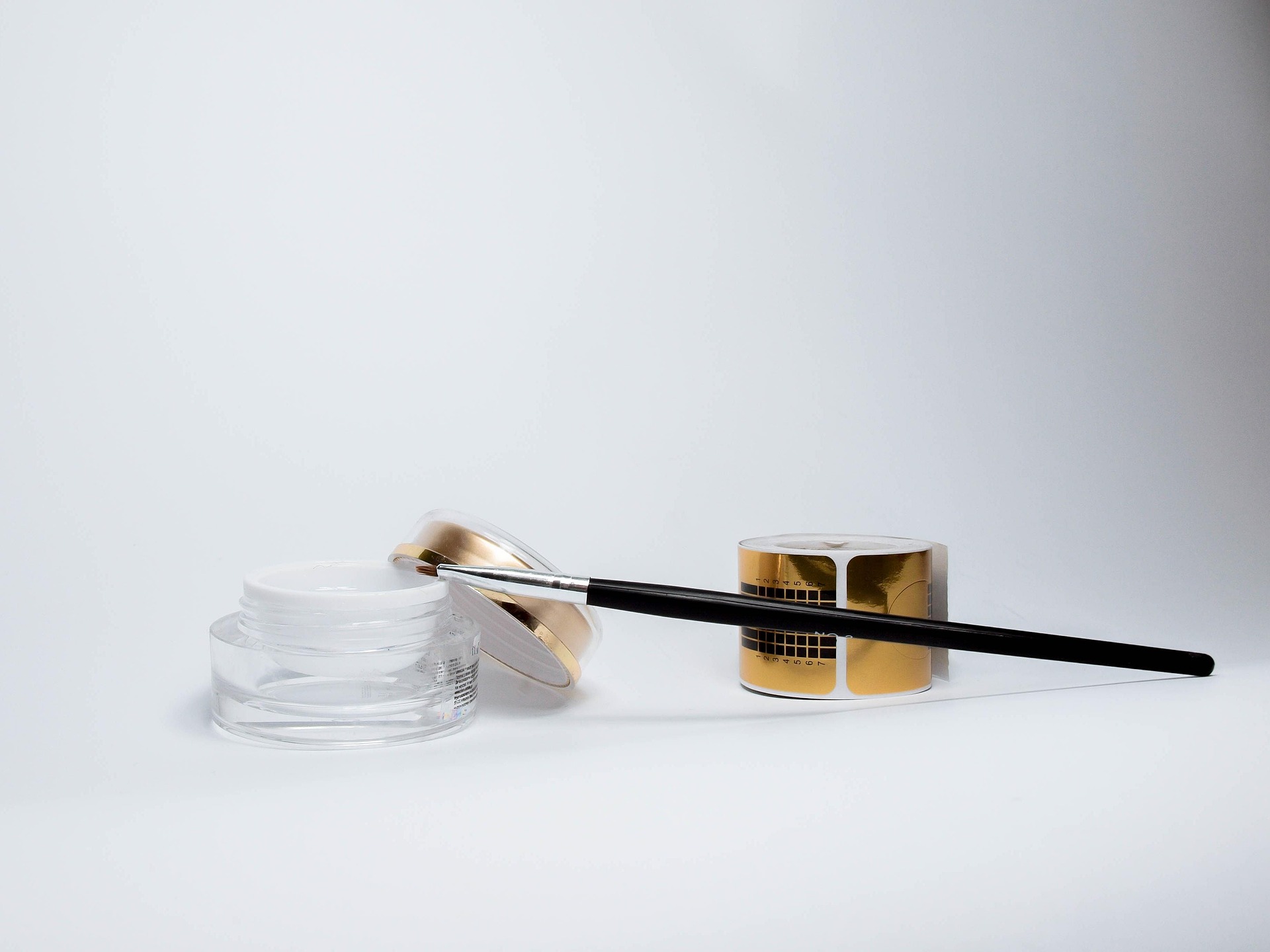 Hũ gel, gel jar, cọ, đắp gel, brush, nail form, thẫm mỹ, hand, tay vẽ  - Iguanat 1 3