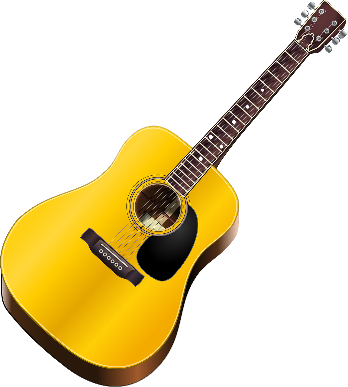Guitar, đàn guitar, đàn ghi ta, nhạc cụ, instrument, âm nhạc, music, giải trí, entertainment - OpenClipart