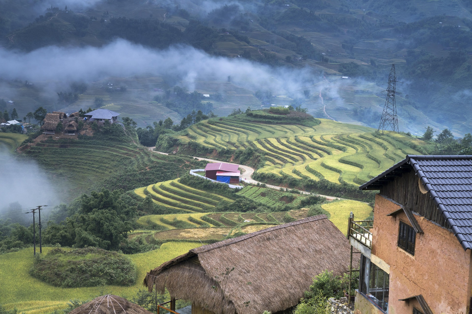 Nhà gỗ, wooden house, homestay, núi rừng, mountain- Quangpraha 3