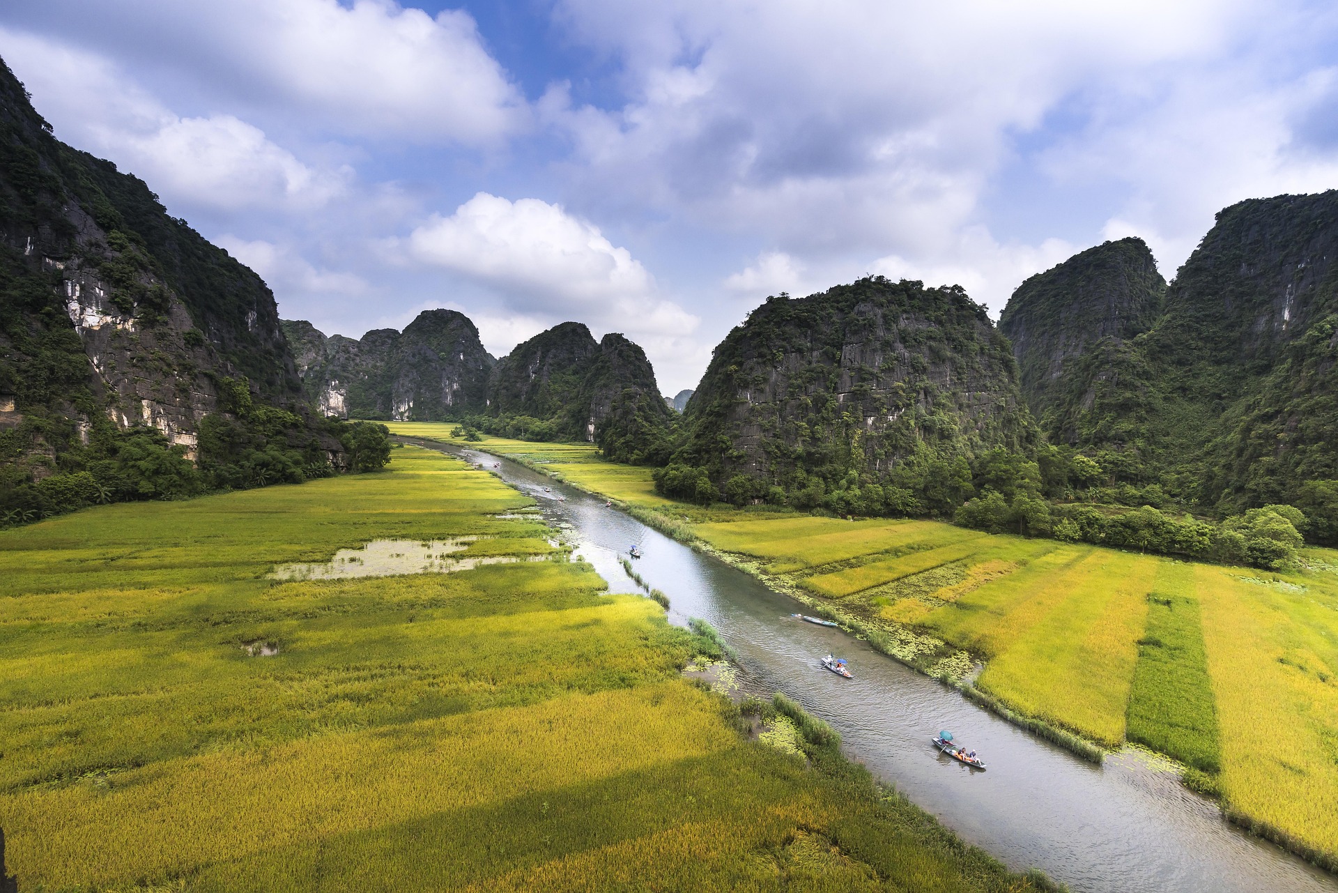 Tràng an, Trang An, cánh đồng lúa, rice field, núi, mountain- Quangpraha 2