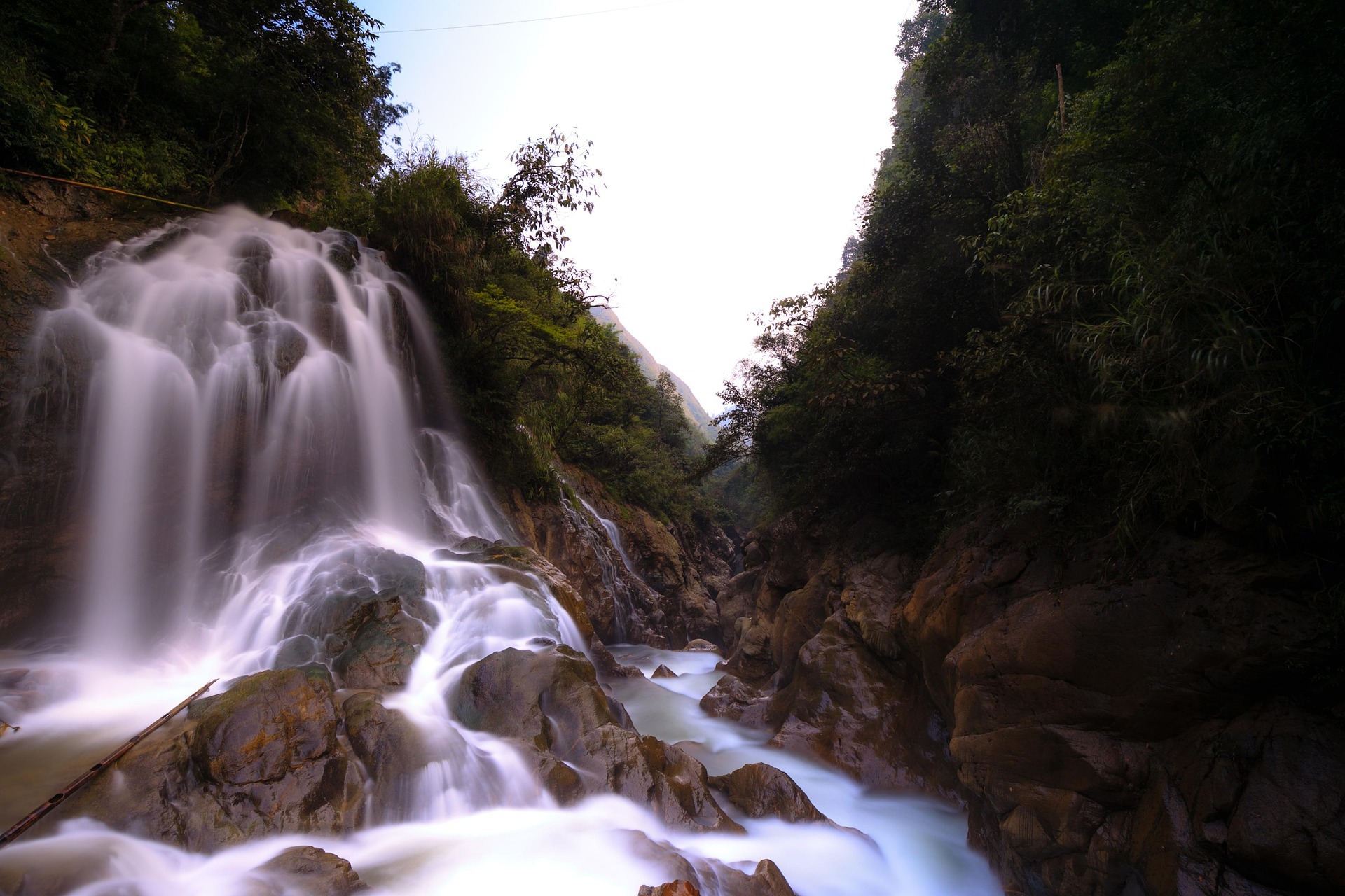 Thác nước, waterfall, rừng cây, forest, thiên nhiên, nature, Tây Nguyên, Central Highlands - Quangpraha 1
