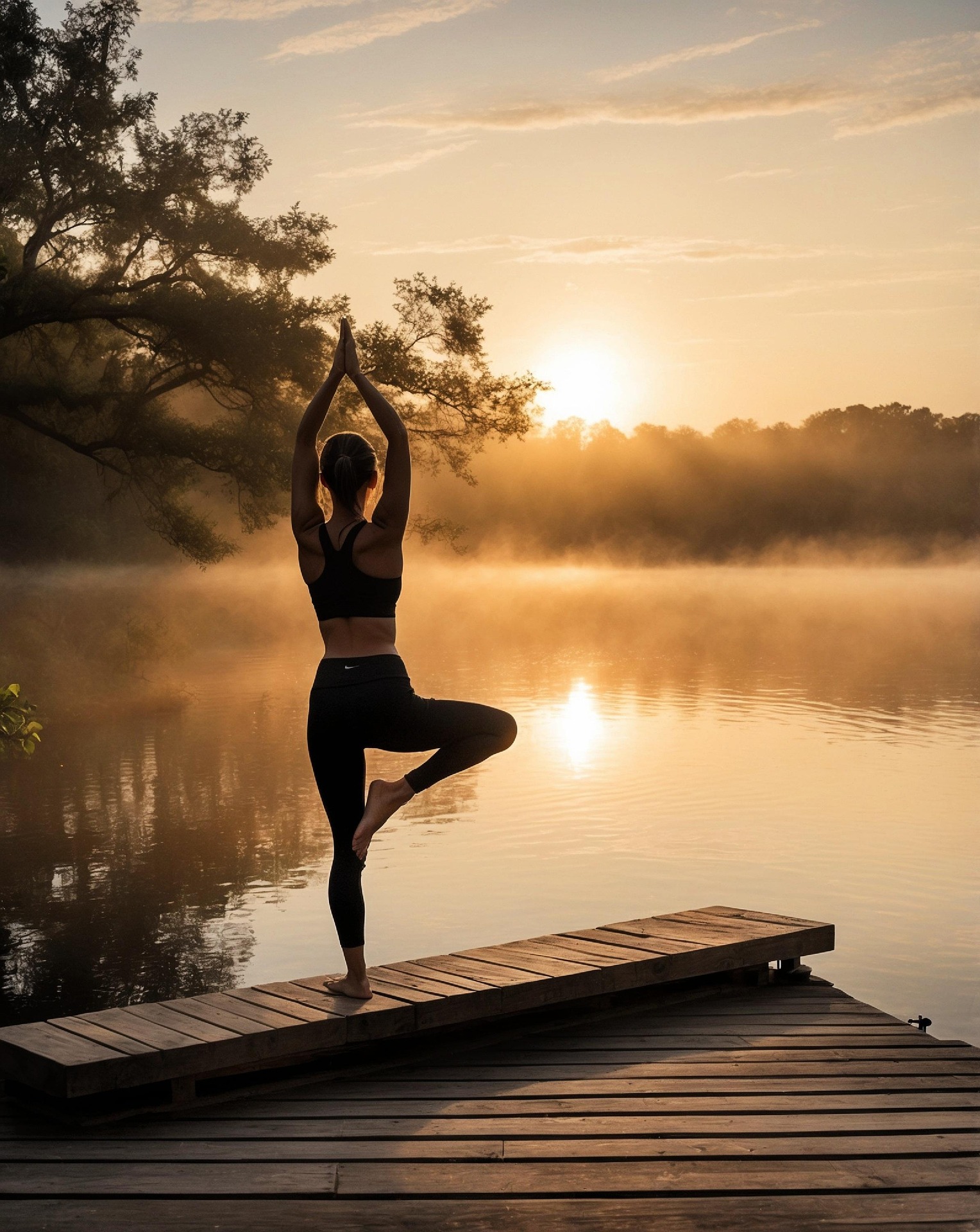 Yoga, thiền, nature, thiên nhiên, lake, hồ nước, peace, bình yên, woman, phụ nữ, balance, thăng bằng- Derekpics 1