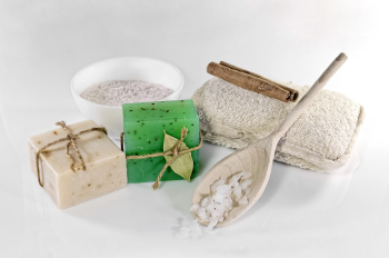 Xà bông, soap, muối tắm, dụng cụ chăm sóc, spa, thư giãn, relaxation -  angelicavaihel 1
