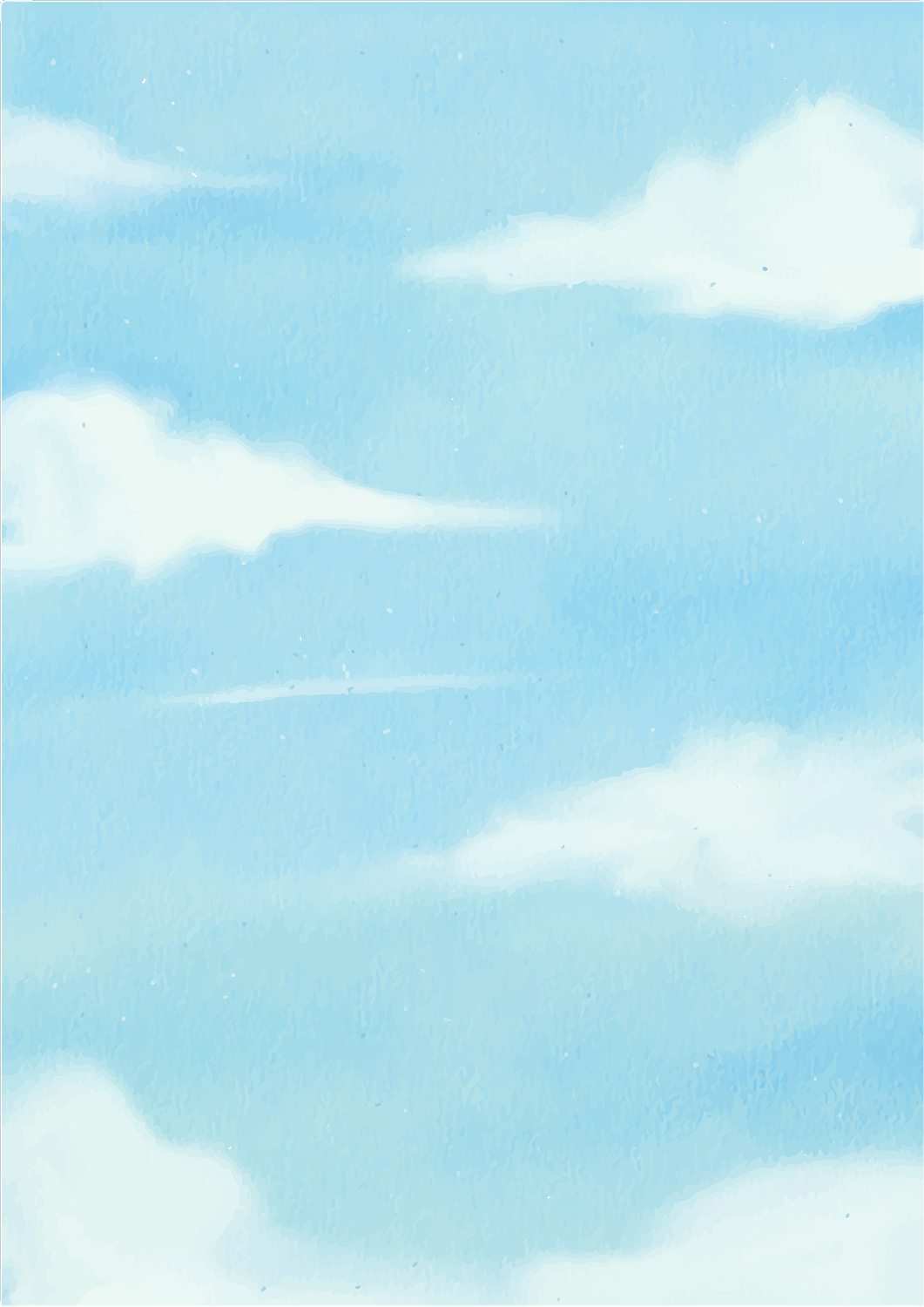 Thiên nhiên, phong cảnh, bầu trời, cỏ, hoa, màu nước, water color, hình nền, nền, background