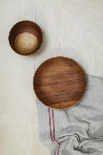Dĩa gỗ, wooden plate, container, bát gỗ, wooden bowl, kitchen, dụng cụ bếp - Cup of Couple