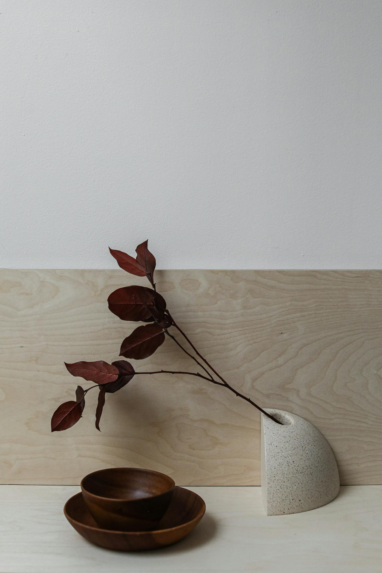 Dĩa gỗ, wooden plate, bình hoa, container, bát gỗ, wooden bowl, kitchen, dụng cụ bếp - Cup of Couple 1