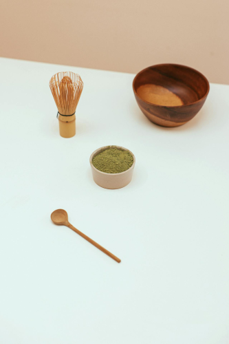 Bột trà xanh, matcha powder, bamboo whisk, chổi tre, wooden bowl, bát gỗ, tea, spoon, muỗng trà, japanese, tea trà nhật - Cup of Couple 3