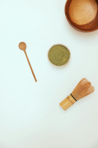 Bột trà xanh, matcha powder, bamboo whisk, chổi tre, wooden bowl, bát gỗ, tea, spoon, muỗng trà, japanese, tea trà nhật - Cup of Couple 2