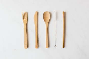 Spoon muỗng gỗ, dao gỗ, nĩa gỗ, ống hút, wooden knife, wooden fork, straw, dụng cụ bếp, kitchen - Georgie Devlin