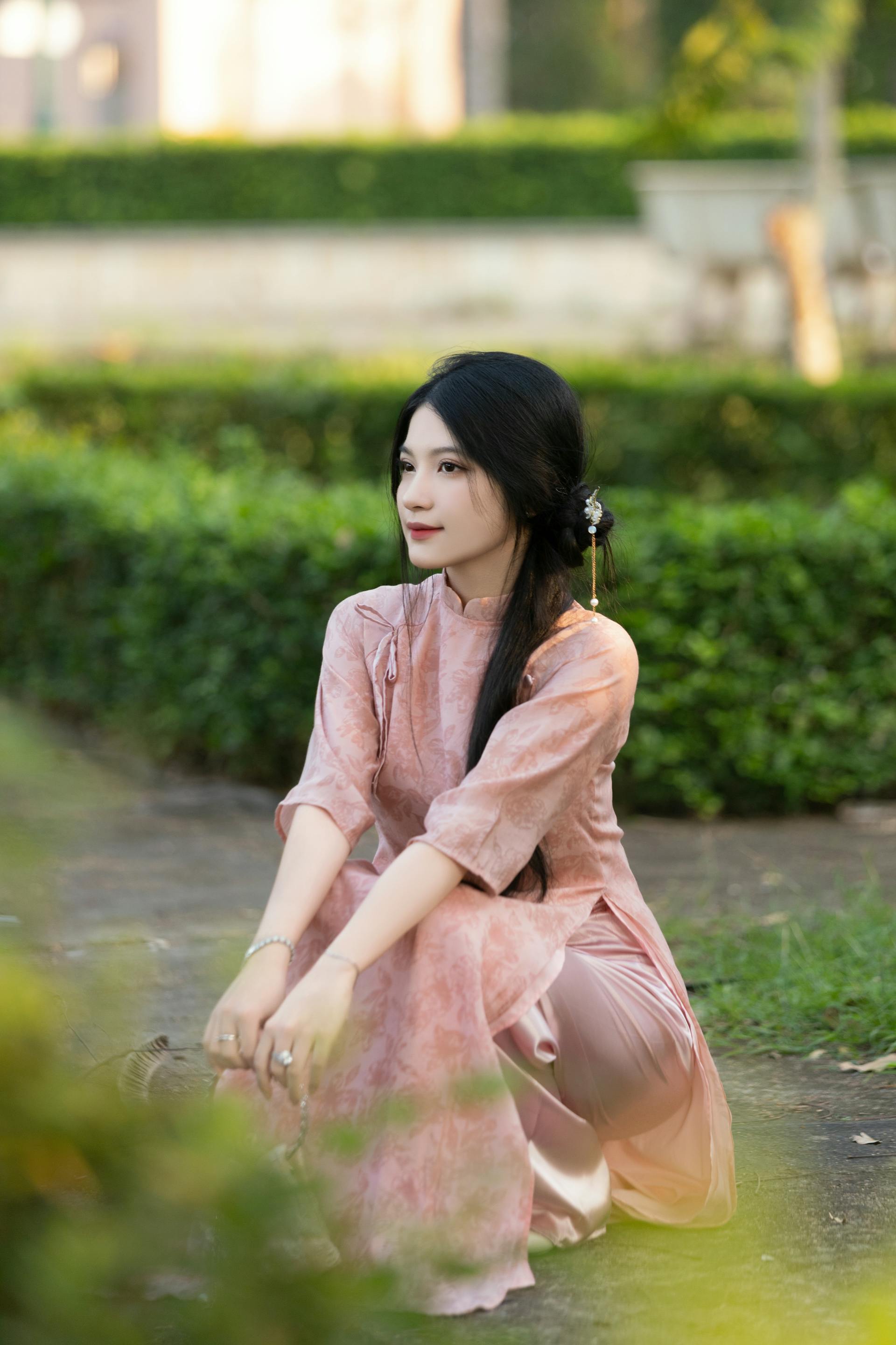 Áo dài, con gái, sinh viên, student, truyền thống, Việt Nam, cô gái, girl - Sơn Ngọc 5