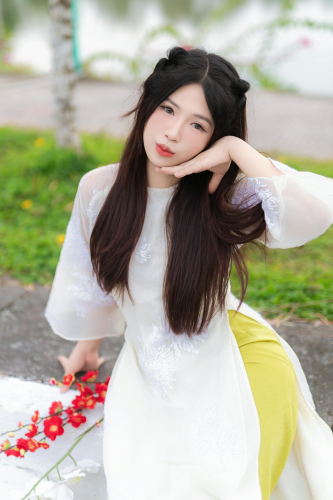 Áo dài, con gái, sinh viên, student, truyền thống, Việt Nam, cô gái, girl - Sơn Ngọc 15