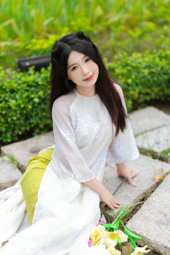 Áo dài, con gái, sinh viên, student, truyền thống, Việt Nam, cô gái, girl - Sơn Ngọc 12