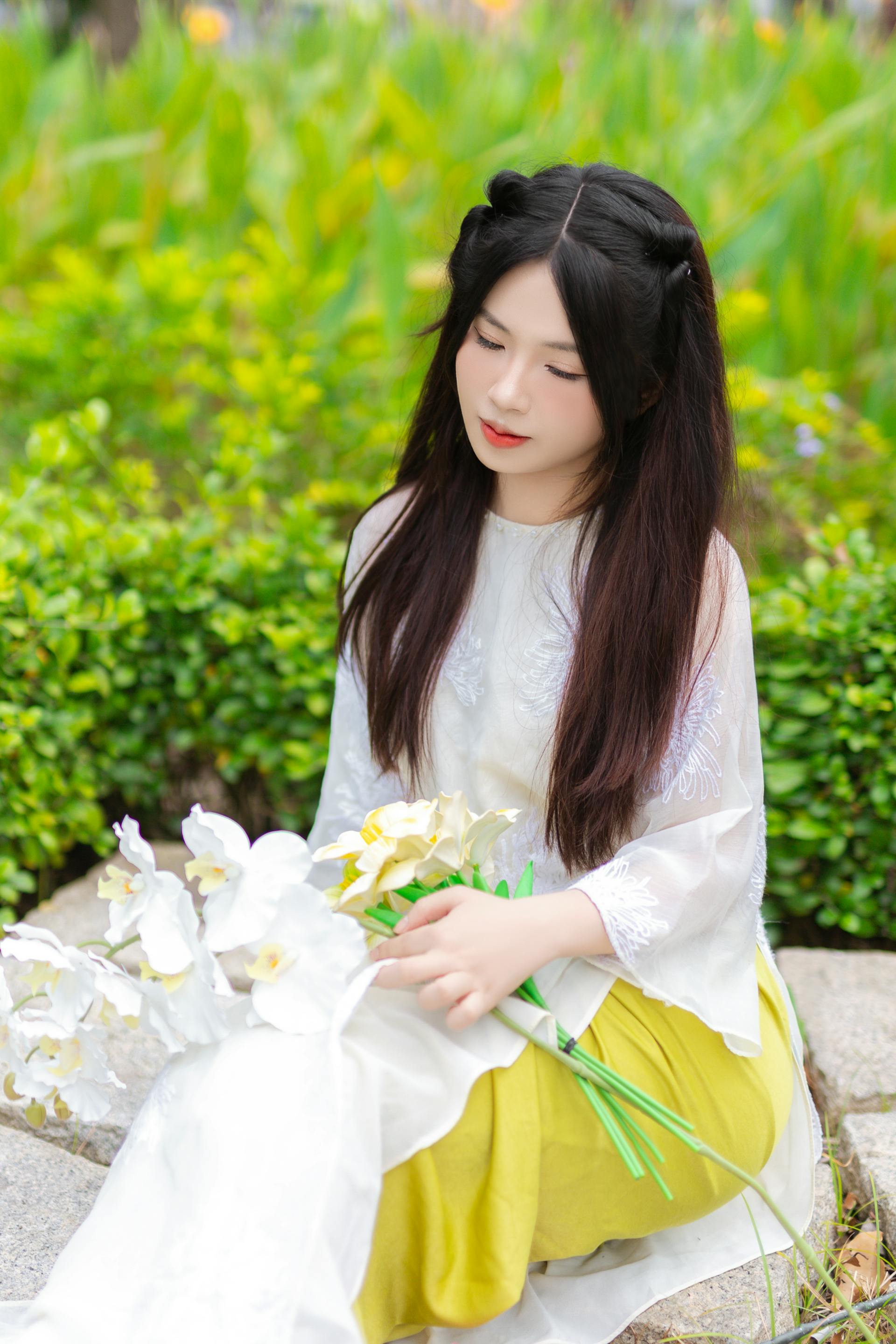 Áo dài, con gái, sinh viên, student, truyền thống, Việt Nam, cô gái, girl - Sơn Ngọc 8