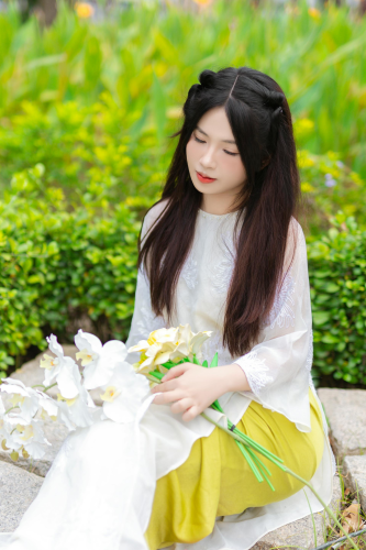 Áo dài, con gái, sinh viên, student, truyền thống, Việt Nam, cô gái, girl - Sơn Ngọc 8