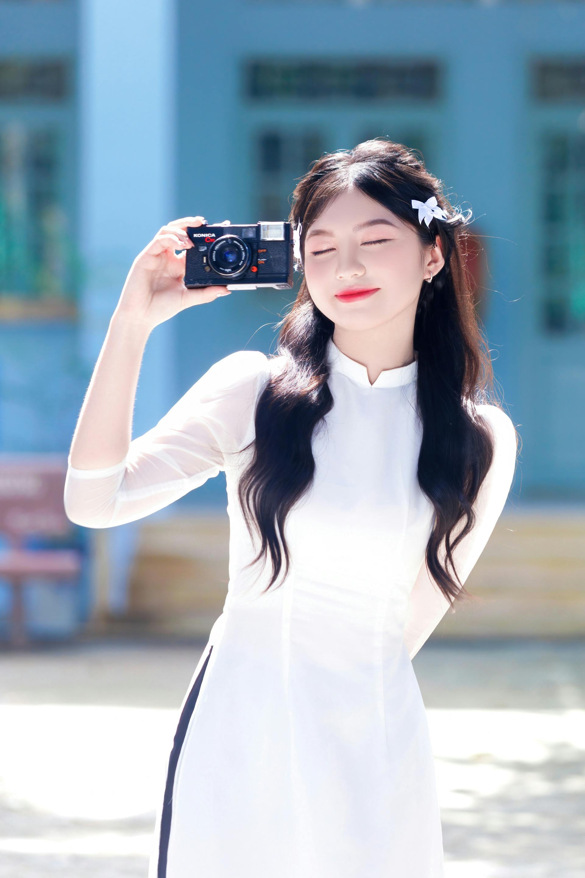 Áo dài, Tốt nghiệp, graduation, Học sinh, student, sinh viên, Việt Nam, con gái, cô gái, girl - Sơn Ngọc 12