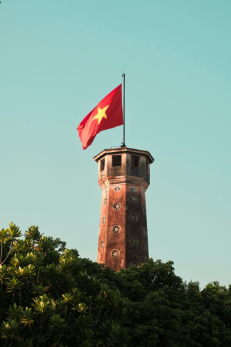 Cột cờ, flag tower, hà nội, hanoi, quốc kỳ, vietnam flag, di tích, heritage, kiến trúc cổ, ancient architecture-  Thái Nguyên