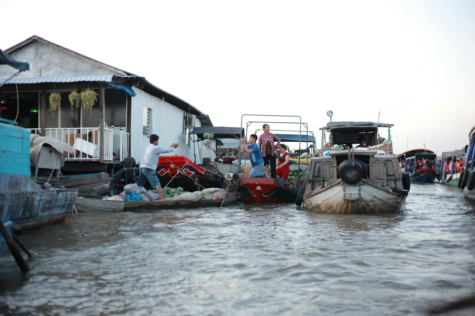 Thuyền, boat, chợ nổi, floating market, sông, river, Việt Nam, Vietnam - Vietnam Tri Duong Photographer