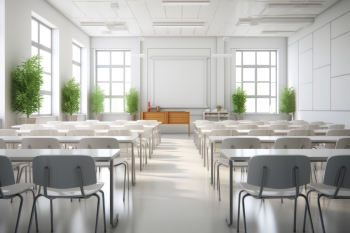 Lớp học, trường học, sân trường, bàn, ghế, giáo dục, classroom, school, schoolyard, desk, chair, education- Tii