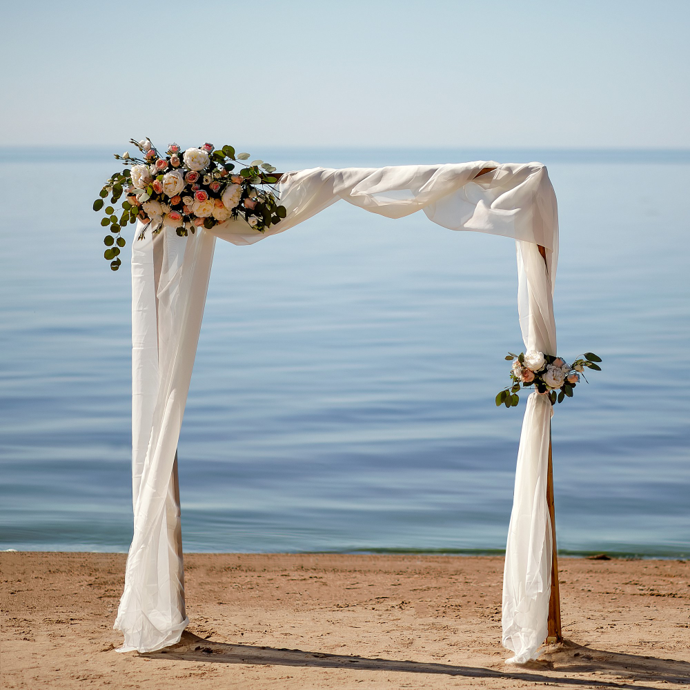 Cổng cưới, cưới, biển, sea trang trí, wedding gate, wedding, decoration, backdrop, background, hình nền, nền - Pixabay 2