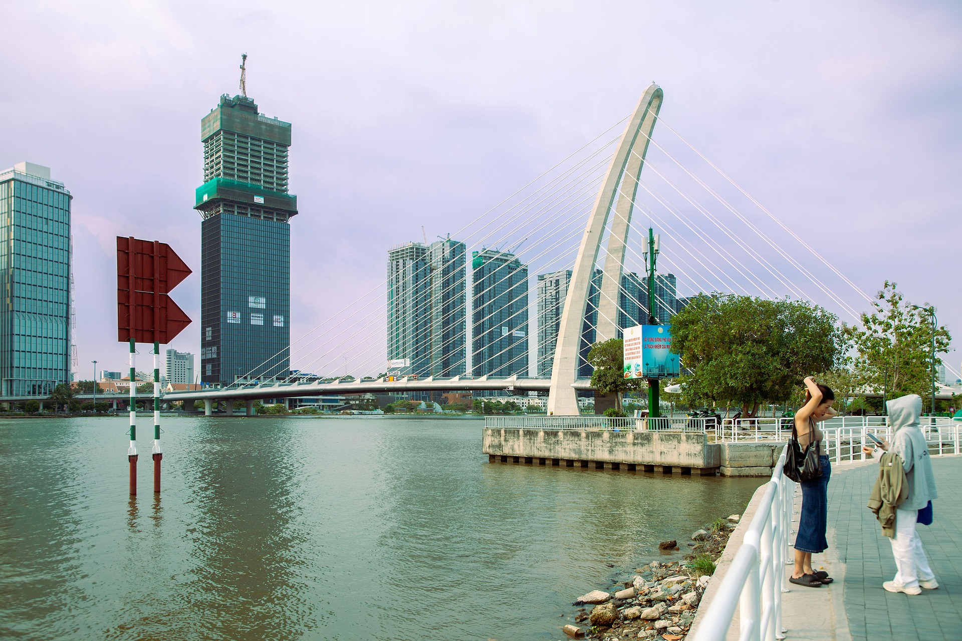 Tòa nhà, cầu, bridge, building, Việt Nam, thành phố, city, Hồ Chí Minh- phamthe113 1