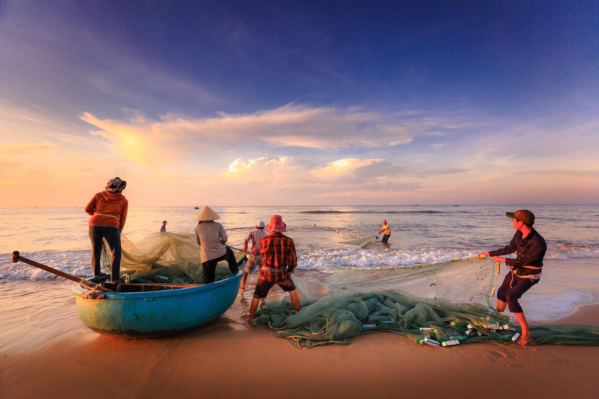 Kéo lưới, đánh cá, làng chài, ngư dân, biển, dragnet, fishing, fishing village, fisherman, sea - Quangpraha 2