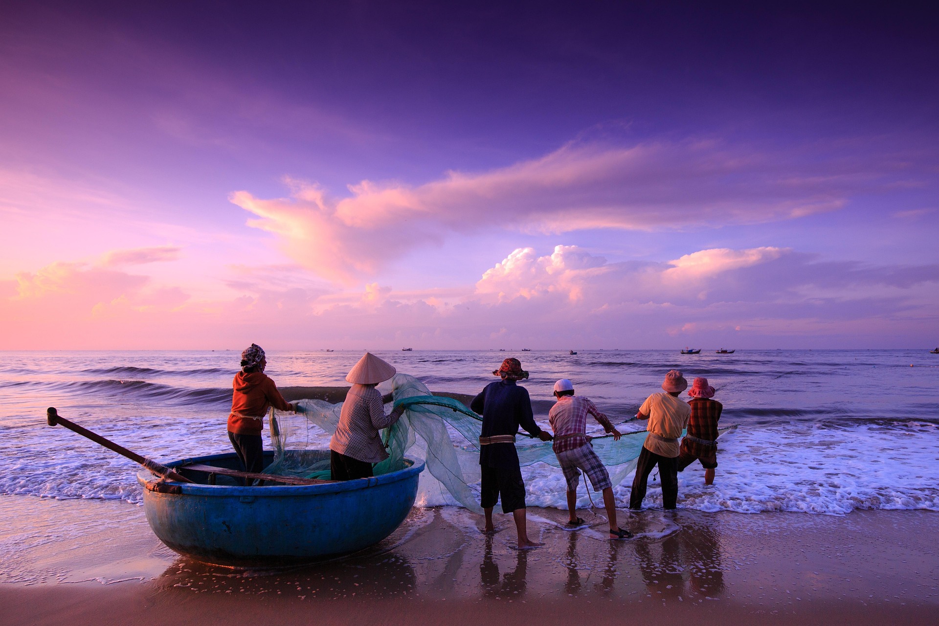 Kéo lưới, đánh cá, làng chài, ngư dân, biển, dragnet, fishing, fishing village, fisherman, sea - Quangpraha 3