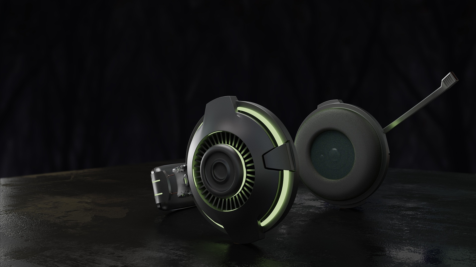 Tai nghe, điện tử, headphones, electronics, cộng nghệ, technology -Monoar_CGI_Artist