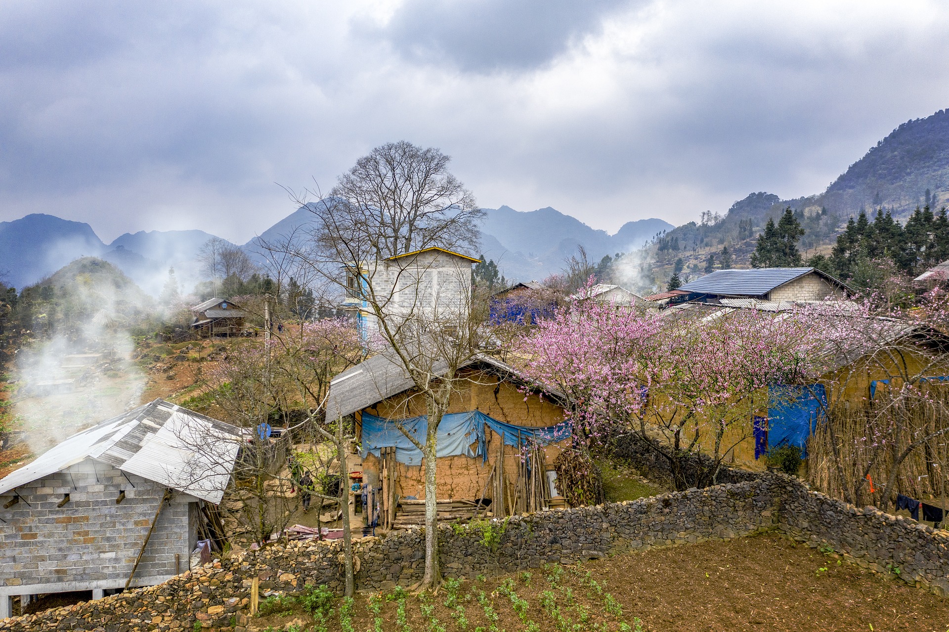 Làng, thôn làng, vùng cao, vùng núi, bản làng, village, hamlet, highland, mountainous area, hamlet- dangquangn 1