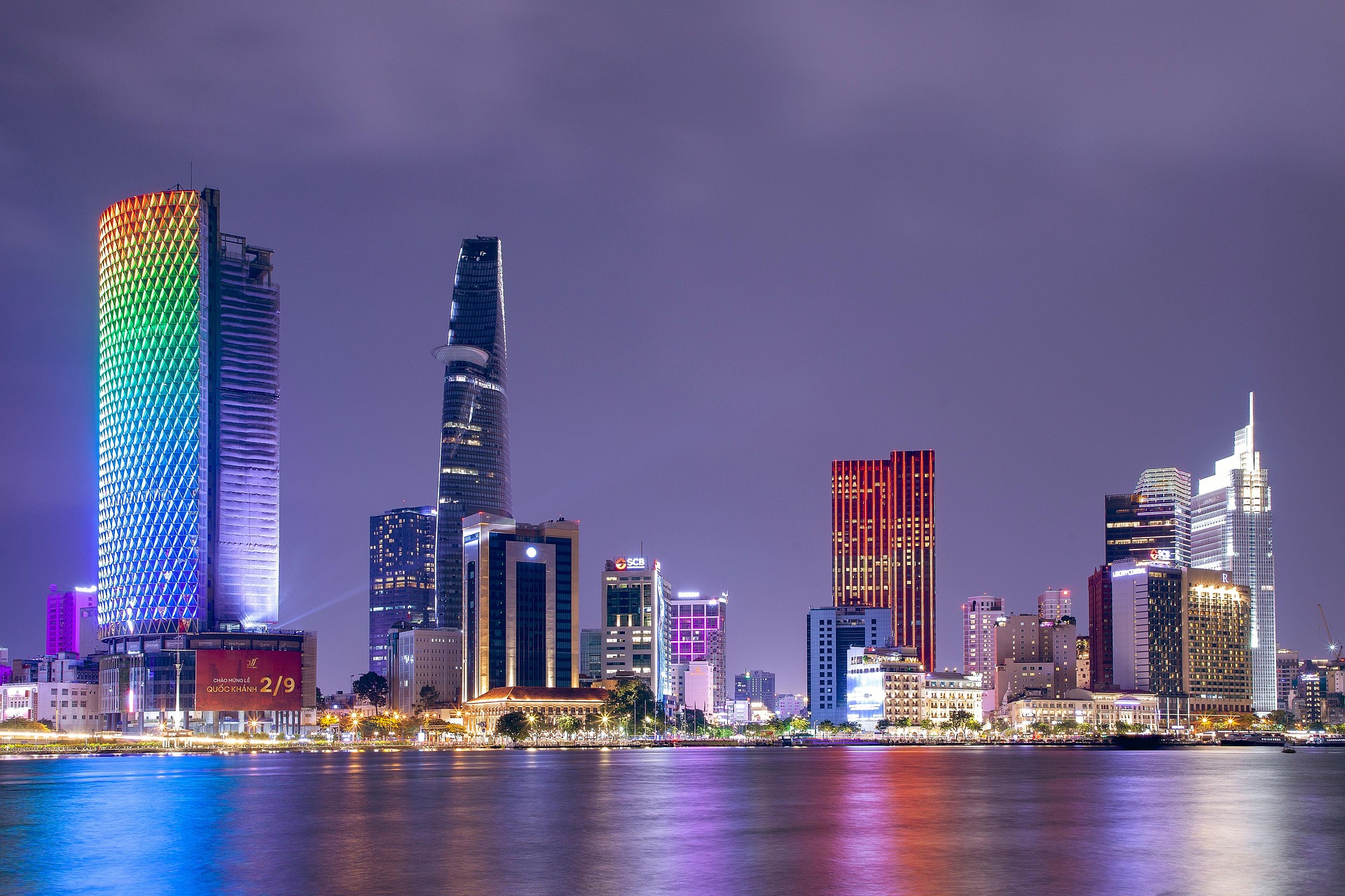 Hồ Chí Minh, thành phố, city, cảnh, kiến trúc, tòa nhà, cao tầng, landscape, architecture, building, high rise -phamthe113