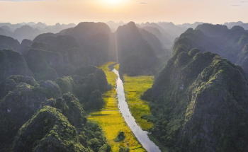 Núi, đồng ruộng, cánh đồng, mountains, fields, paddy fields- dangquangn