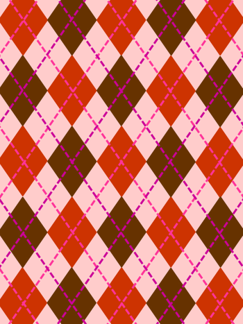 Họa tiết, checkered, caro, geometric, hình học, nâu, đỏ, red, brown - Rarity_designs