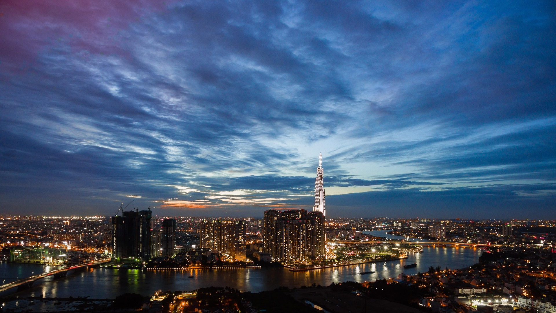 Hồ Chí Minh, thành phố, Landmark, city, cảnh, kiến trúc, tòa nhà, cao tầng, landscape, architecture, building, high rise- vutrantv 1