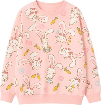 Áo, áo tay dài, Shirt, long sleeve shirt, sweater, màu hồng, thỏ, pink, rabbit