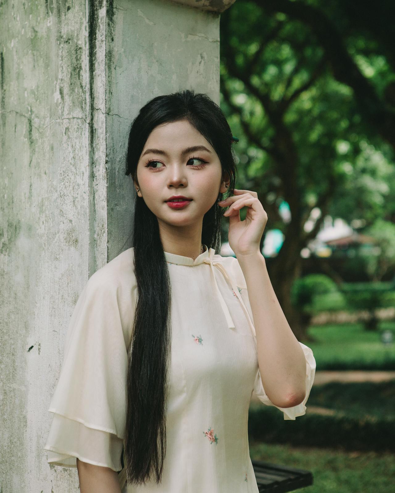 Cô gái, con gái, thiếu nữ, girl, Việt Nam, áo dài, truyền thống, traditional - Dang Hong 2