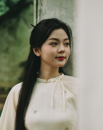 Cô gái, con gái, thiếu nữ, girl, Việt Nam, áo dài, truyền thống, traditional - Dang Hong 3