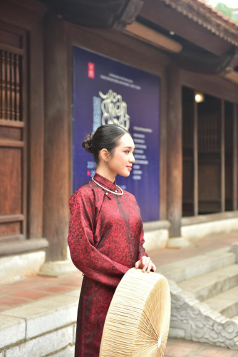 Cô gái, con gái, thiếu nữ, girl, Việt Nam, áo dài, nón quai thao, truyền thống, conical hat with chin strap, traditional - Felix Young 4