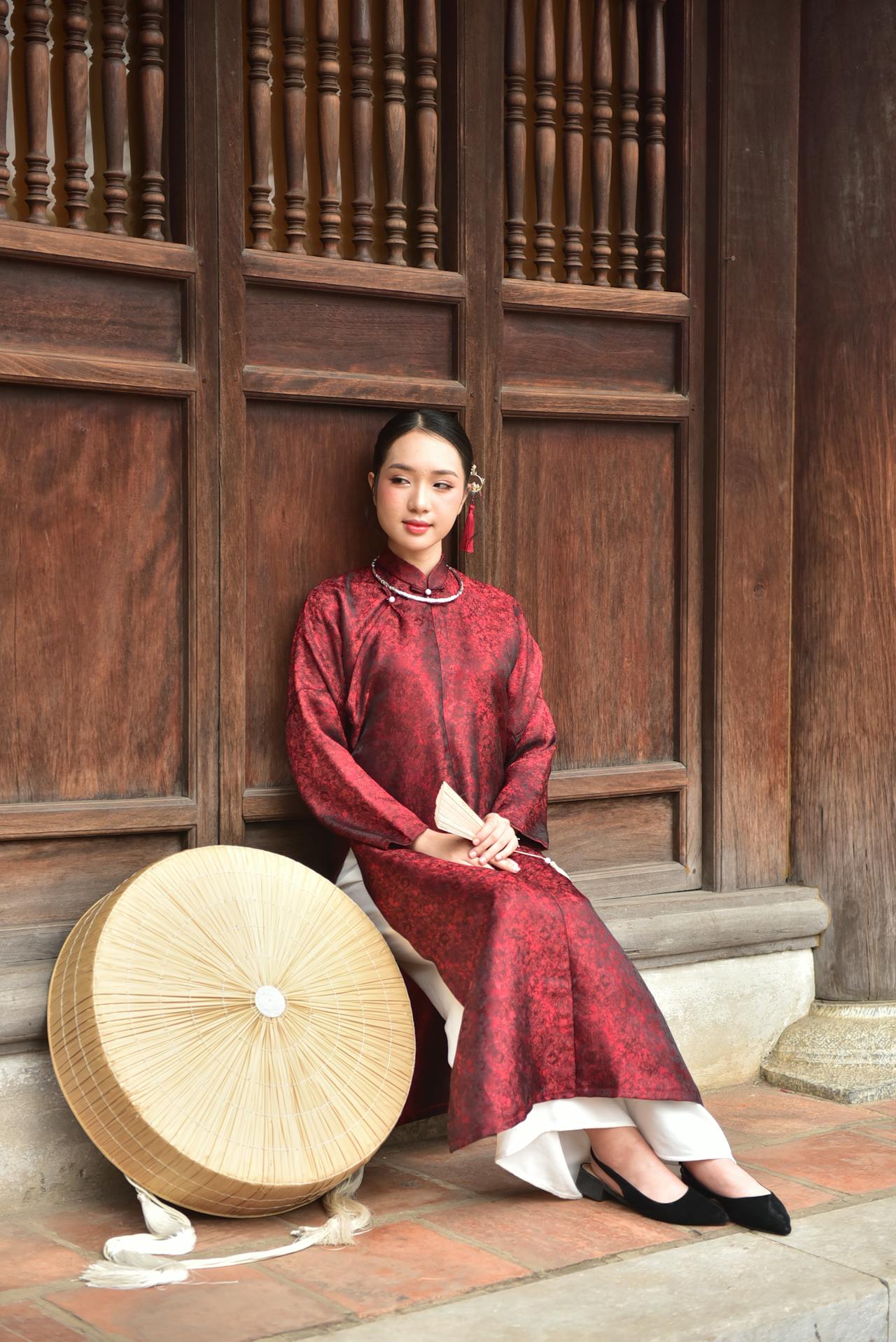 Cô gái, con gái, thiếu nữ, girl, Việt Nam, áo dài, nón quai thao, truyền thống, conical hat with chin strap, traditional - Felix Young 12