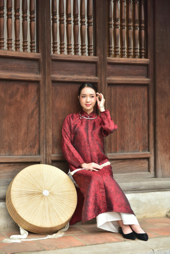 Cô gái, con gái, thiếu nữ, girl, Việt Nam, áo dài, nón quai thao, truyền thống, conical hat with chin strap, traditional - Felix Young 11